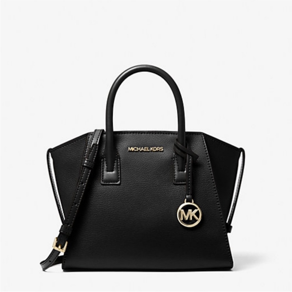 MICHAEL KORS Avril Small Leather Top-Zip Crossbody Satchel bag
